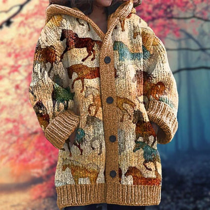Pullover Con Capucha Y Cierre De Botones Para Mujer | Ideal Para Otoño E Invierno