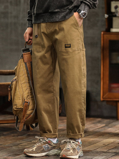 Pantalón Cargo con Cintura Ajustable para Hombre | Ideal para Uso Diario y Ocio