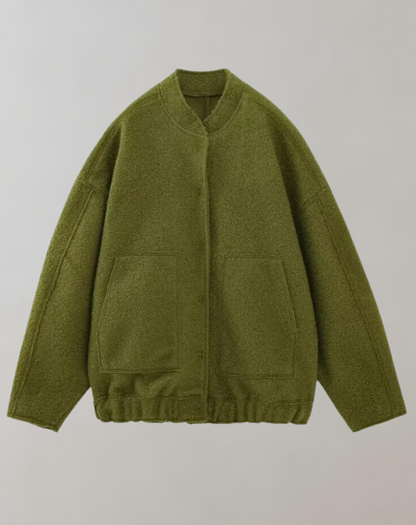 Chaqueta Tipo Bomber Con Diseño Holgado Para Mujer | Ideal Para Uso Diario