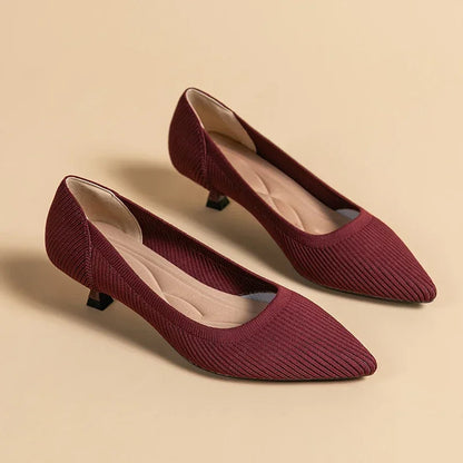 Sandalias de Tacón Slip-On con Punta Fina para Mujer | Ideales para Uso Diario y Ocasiones Variadas