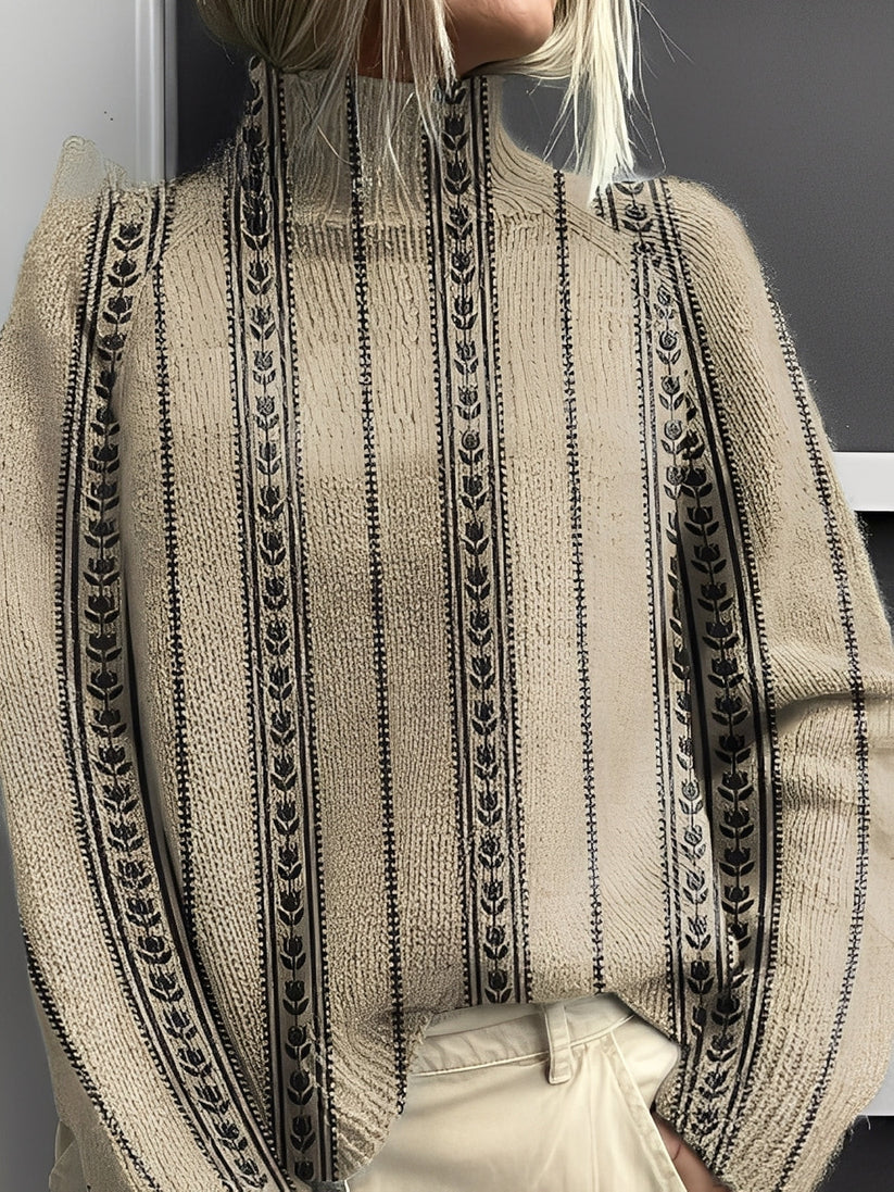 Suéter De Cuello Alto En Color Para Mujer | Ideal Para Otoño E Invierno
