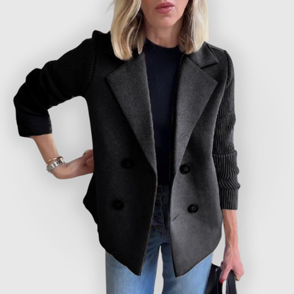 Blazer para Mujer con Corte Ajustado y Mangas Largas de Punto | Ideal para Uso Profesional y Diario