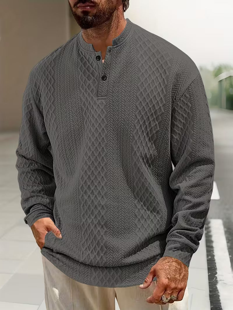 Jersey Con Motivo Geométrico Y Corte Relajado Para Hombre | Ideal Para Uso Diario