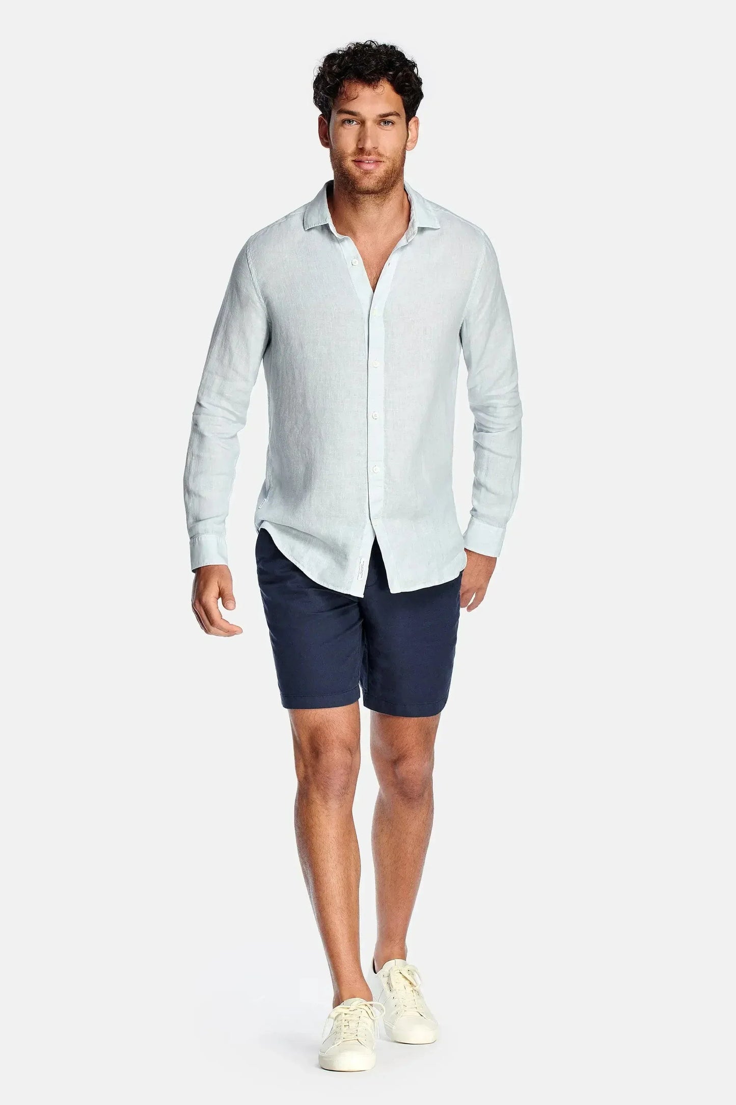 Camisa de Manga Larga con Corte Estándar para Hombre | Ideal para Uso Diario