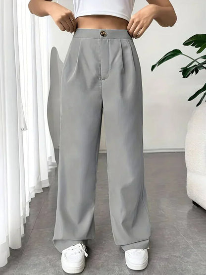 Pantalón Ancho de Corte Relajado para Mujer | Ideal para Uso Diario, Trabajo y Salidas