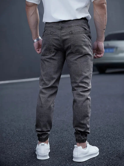 Pantalón Tobillero con Cintura Elástica y Cordón para Hombre | Ideal para Uso Diario
