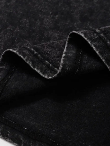 Camisa de Manga Larga con Efecto de Color Deslavado para Hombre | Ideal para Uso Diario
