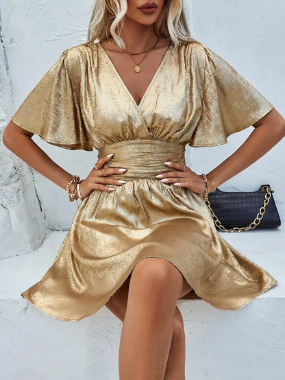 Vestido Midi Con Escote En V Para Mujer | Ideal Para Uso Diario Y Eventos