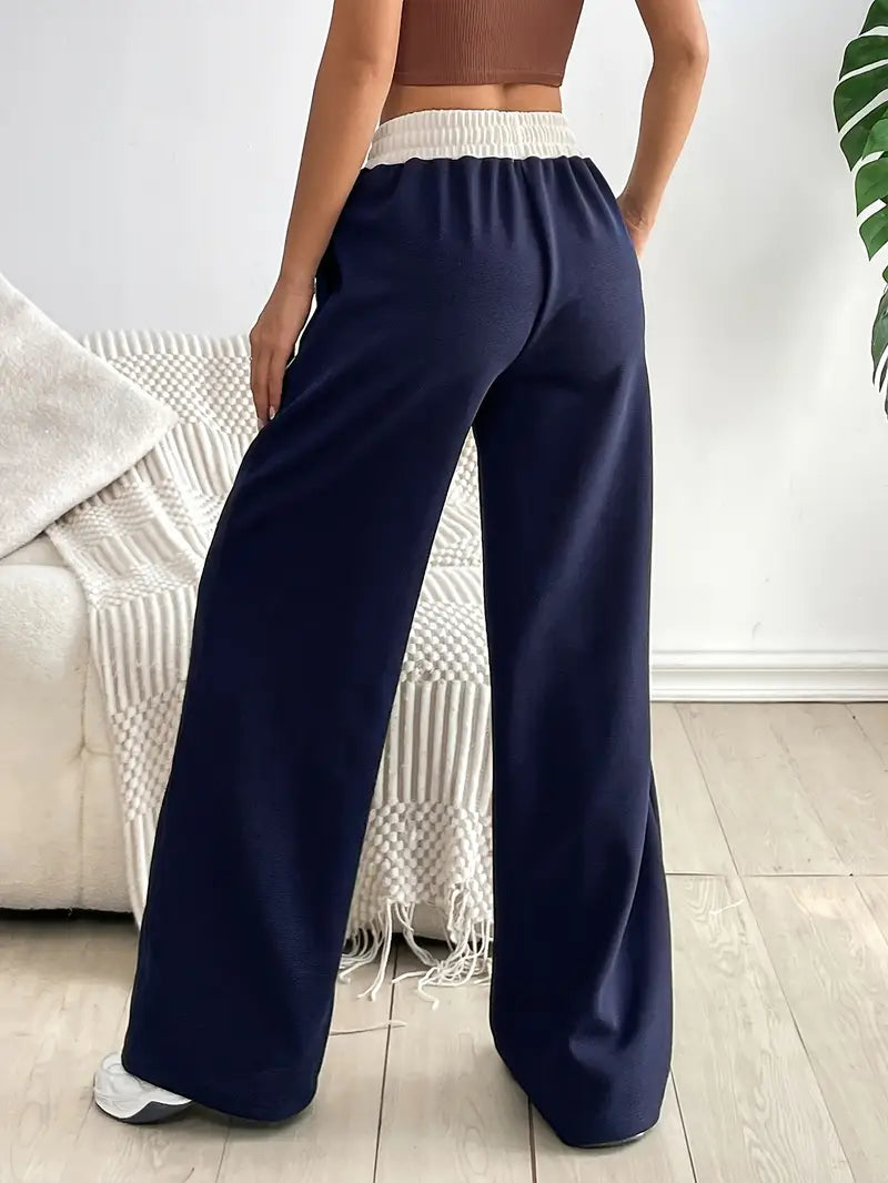 Pantalón Jogging de Corte Relajado con Cintura Ajustable para Mujer | Ideal para Uso en Casa y Actividades Ligeras