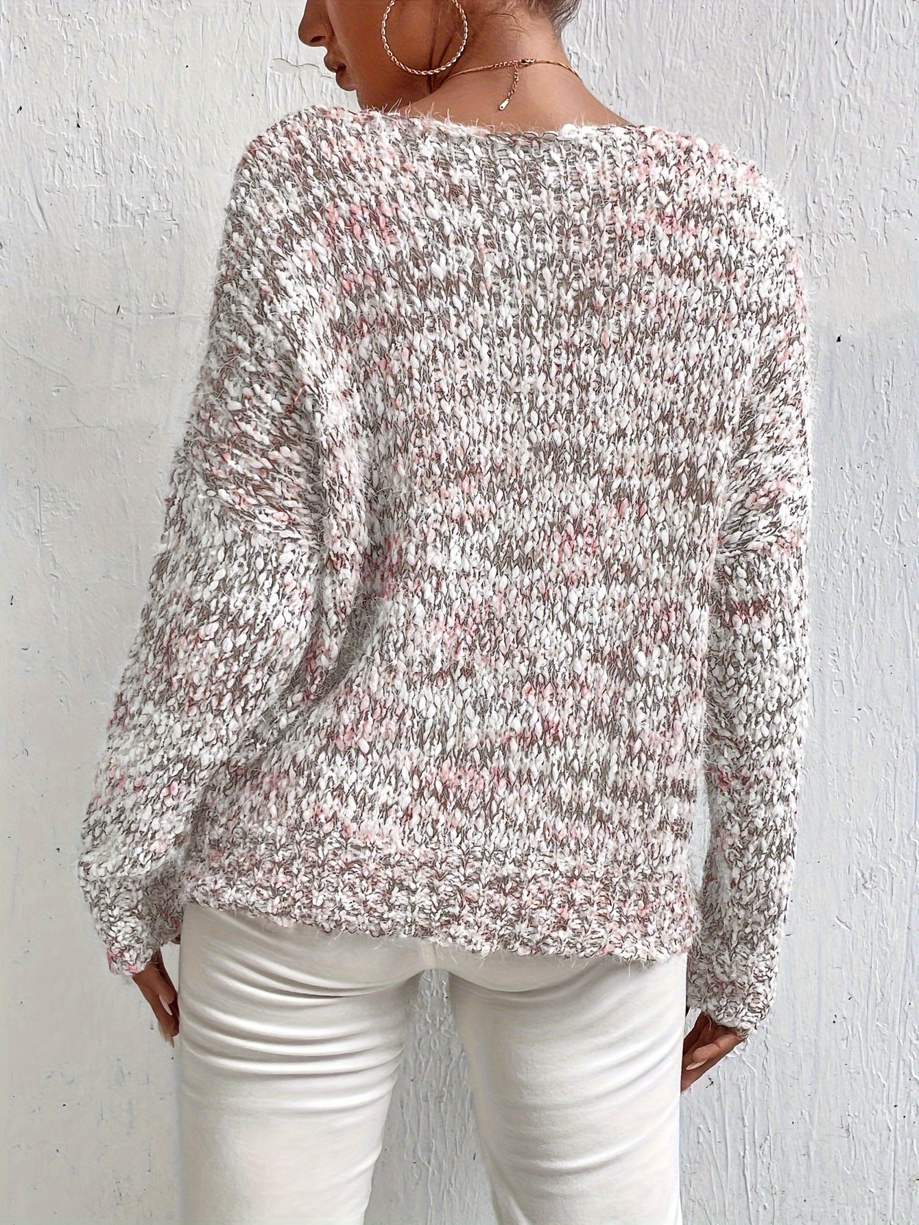 Jersey De Manga Larga De Corte Amplio Para Mujer | Ideal Para Uso Diario Y Superposición