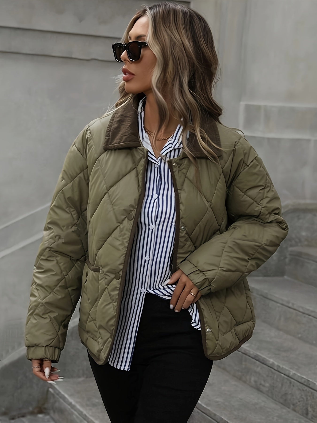 Chaqueta De Entretiempo Con Longitud Media Para Mujer | Ideal Para Temporadas De Transición