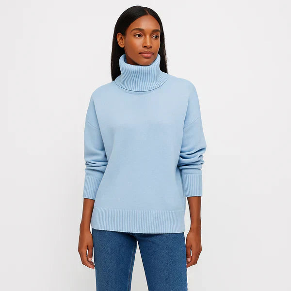 Jersey De Cuello Alto En Tallas Grandes Para Mujer | Ideal Para Uso Diario
