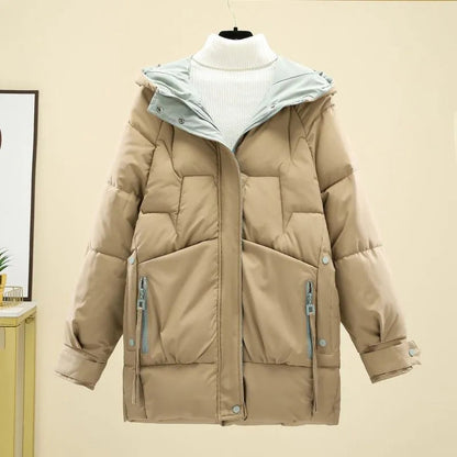Chaqueta con Capucha y Cremallera Frontal para Mujer | Ideal para Días Fríos