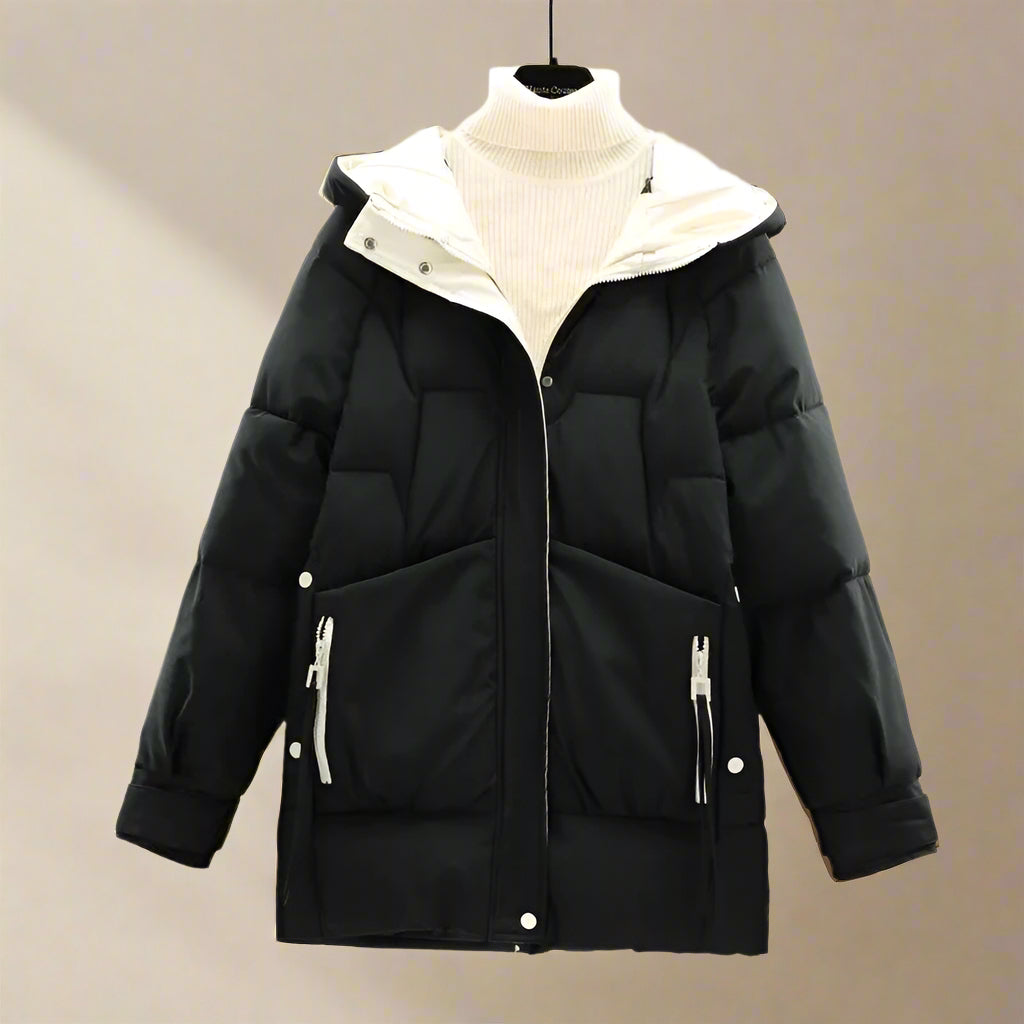 Chaqueta con Capucha y Cremallera Frontal para Mujer | Ideal para Días Fríos