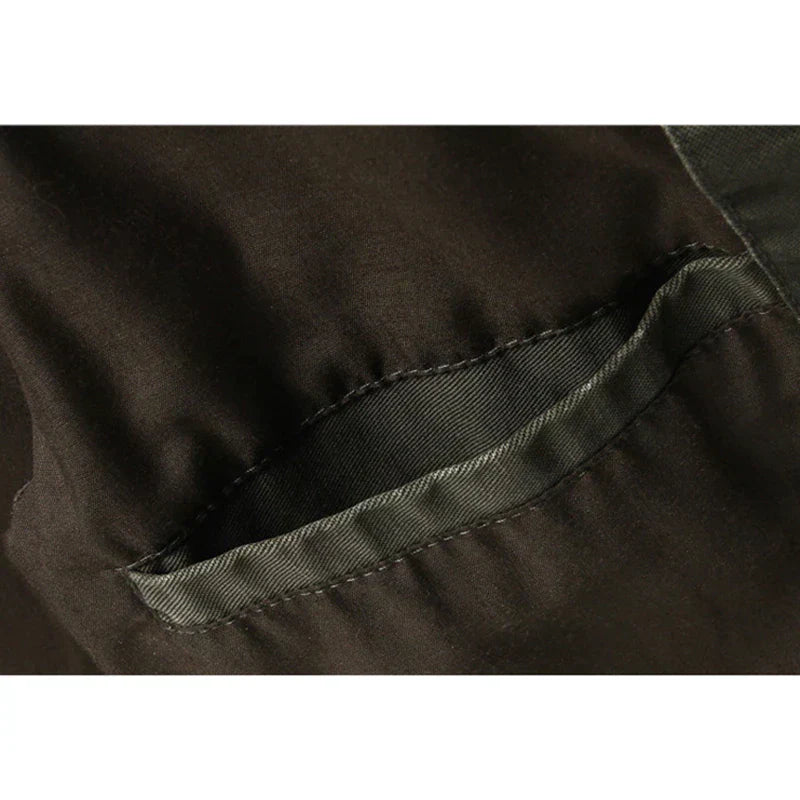 Chaqueta Con Cuello Alto Y Cierre De Botones Para Hombre | Ideal Para Uso Diario