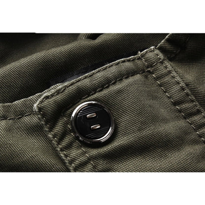 Chaqueta Con Cuello Alto Y Cierre De Botones Para Hombre | Ideal Para Uso Diario