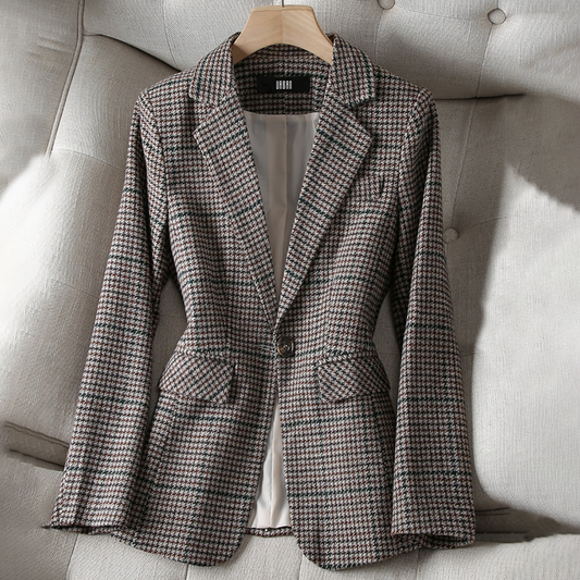 Blazer Ajustado Para Mujer con Mangas Largas y Cierre Frontal | Ideal Para Uso Diario y Contextos Profesionales o Informales