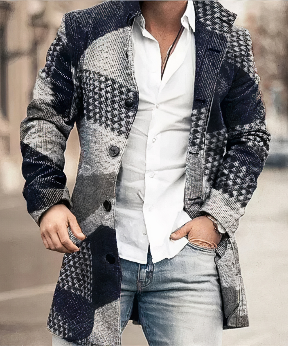 Trench Coat Largo con Cuello en V para Adultos | Ideal para Períodos de Entretiempo