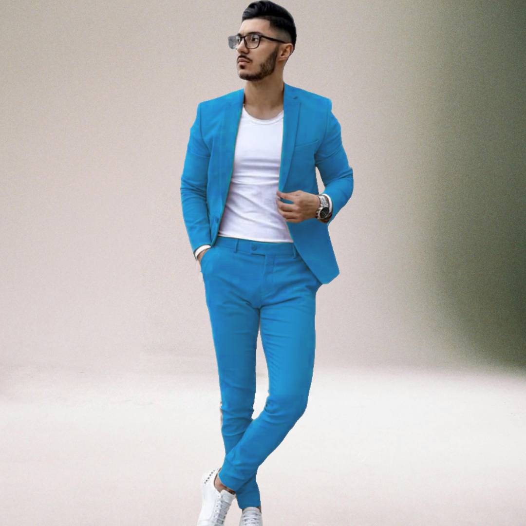 Conjunto de Blazer y Pantalón Slim para Hombre | Ideal para Ocasiones Formales y Uso Diario