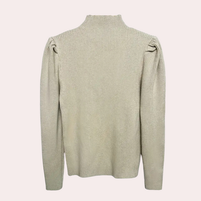 Jersey de Punto Canalé con Corte Estándar para Mujer | Ideal para Uso Diario