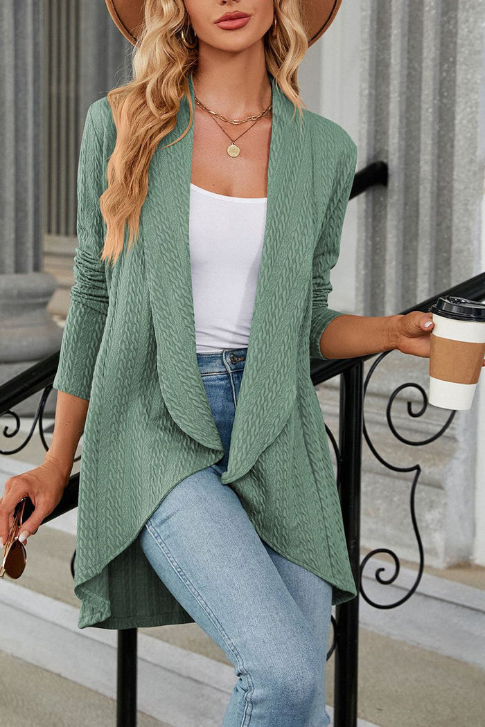 Cardigan De Corte Amplio Con Apertura Frontal Para Mujer | Ideal Para Uso Diario Y Trabajo