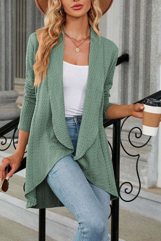 Cardigan De Corte Amplio Con Apertura Frontal Para Mujer | Ideal Para Uso Diario Y Trabajo