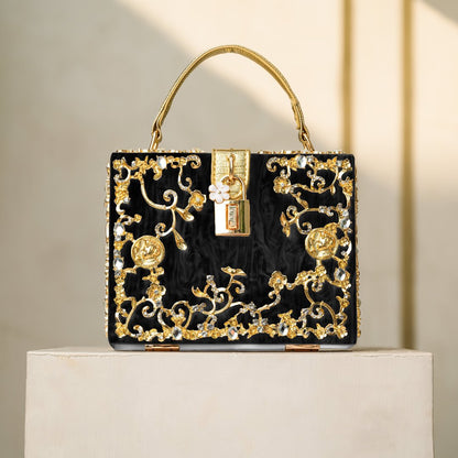 Pochette Rígida Con Asa Superior Y Cadena Amovible Para Eventos | Ideal Para Salidas Nocturnas