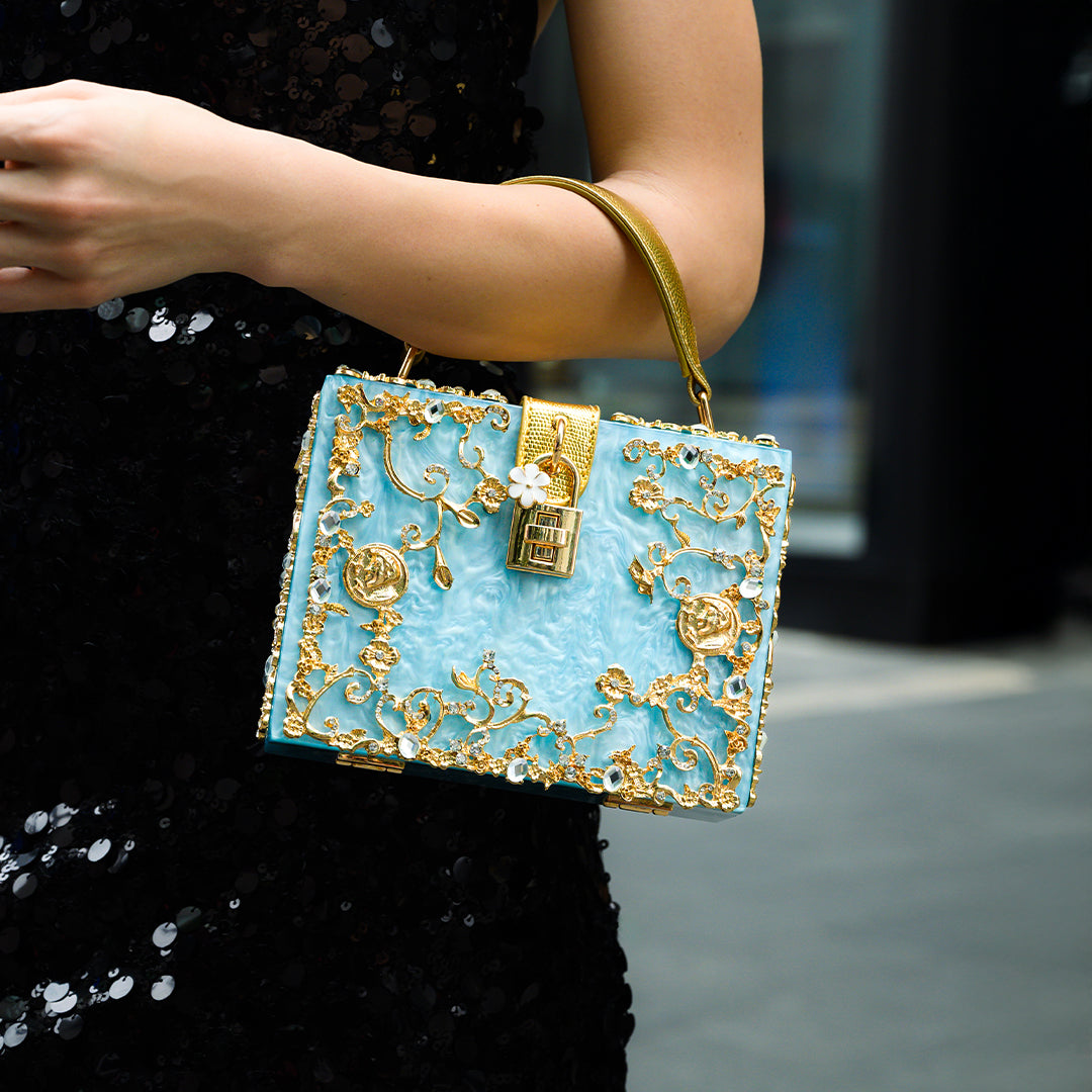 Pochette Rígida Con Asa Superior Y Cadena Amovible Para Eventos | Ideal Para Salidas Nocturnas