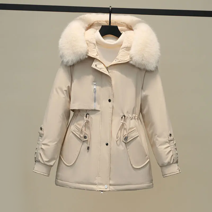 Abrigo acolchado con capucha para mujer | Ideal para otoño e invierno
