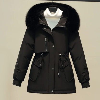 Abrigo acolchado con capucha para mujer | Ideal para otoño e invierno