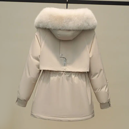Abrigo acolchado con capucha para mujer | Ideal para otoño e invierno