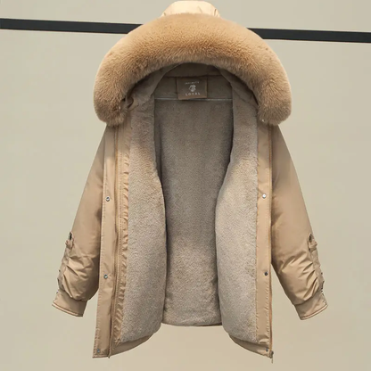 Abrigo acolchado con capucha para mujer | Ideal para otoño e invierno
