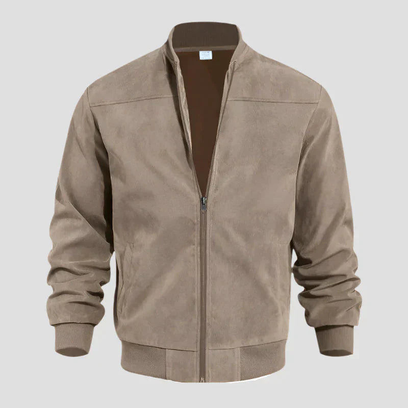 Blouson Con Cremallera Y Cuello Redondo Para Hombre | Ideal Para Uso Diario