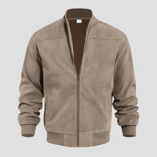 Blouson Con Cremallera Y Cuello Redondo Para Hombre | Ideal Para Uso Diario