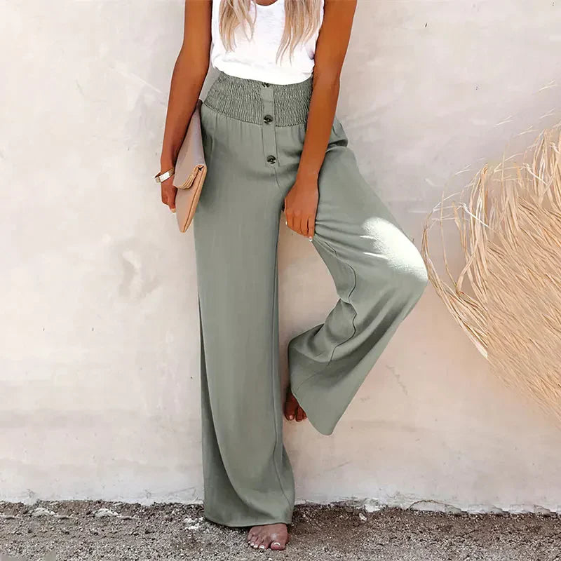 Pantalón Amplio Con Corte Holgado Para Mujer | Ideal Para Uso Diario Y Profesional