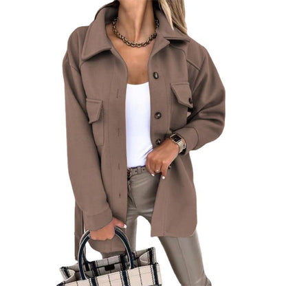 Chaqueta con Corte Ajustado y Cierre Frontal para Mujer | Ideal para Primavera, Otoño y Días Frescos