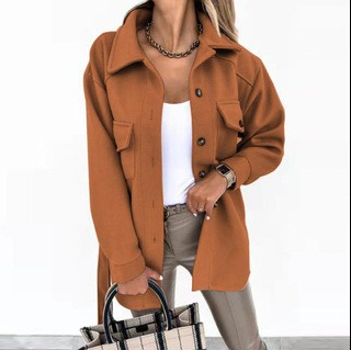 Chaqueta con Corte Ajustado y Cierre Frontal para Mujer | Ideal para Primavera, Otoño y Días Frescos