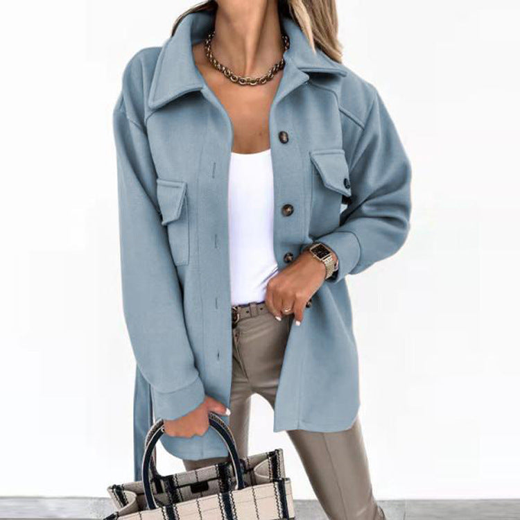 Chaqueta con Corte Ajustado y Cierre Frontal para Mujer | Ideal para Primavera, Otoño y Días Frescos