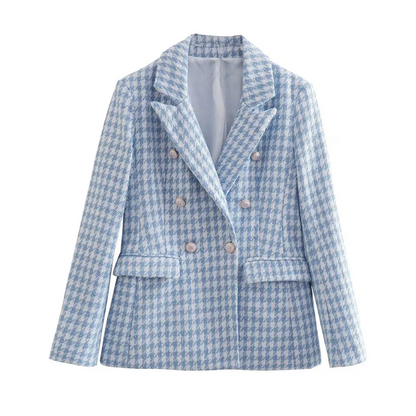 Blazer Con Cierre Frontal Y Bolsillos Con Solapa Para Mujer | Ideal Para Actividades Diarias Y Profesionales