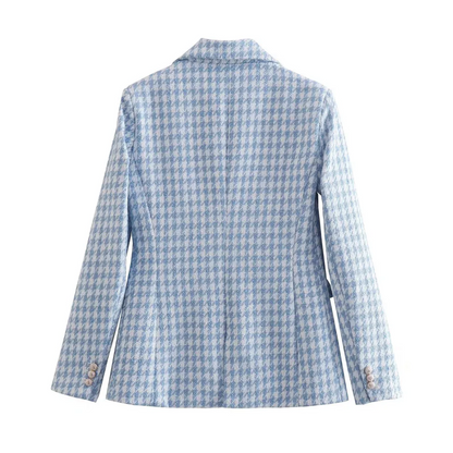 Blazer Con Cierre Frontal Y Bolsillos Con Solapa Para Mujer | Ideal Para Actividades Diarias Y Profesionales