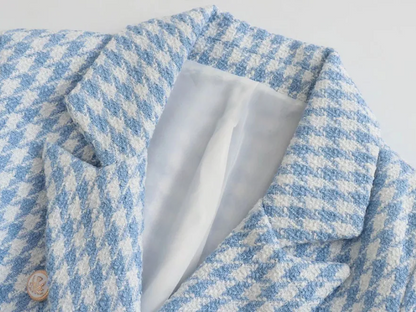 Blazer Con Cierre Frontal Y Bolsillos Con Solapa Para Mujer | Ideal Para Actividades Diarias Y Profesionales