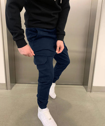 Pantalón Jogger Cargo con Corte Entallado y Cintura Elástica para Hombre | Ideal para Uso Diario