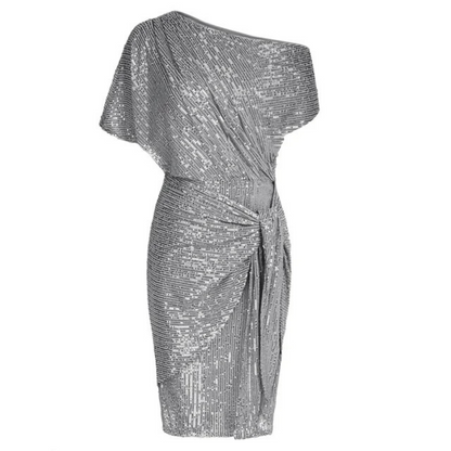 Vestido Ajustado con Manga Corta para Mujer | Ideal para Eventos de Noche
