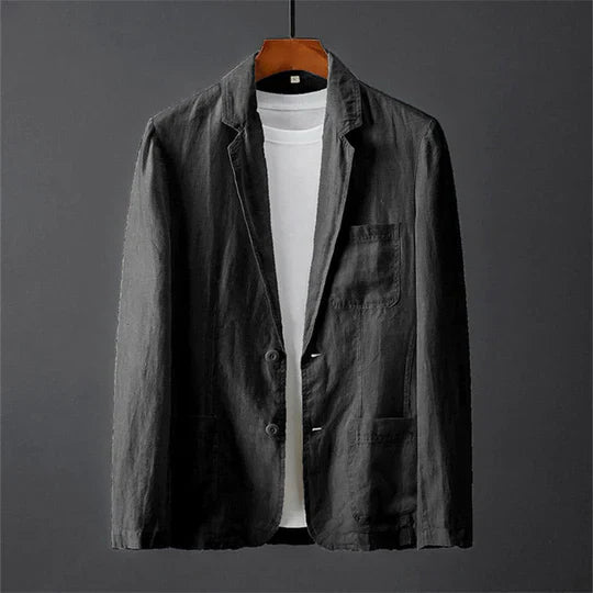Blazer Ligero De Manga Larga Con Bolsillos Funcionales Para Adultos | Ideal Para Uso Formal Y Semi-formal