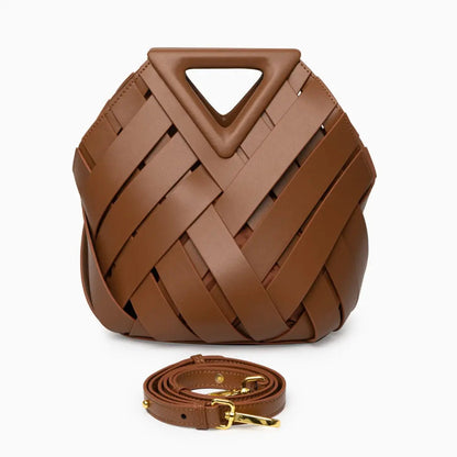 Bolso De Mano Con Estructura Tressada Y Asa Rígida Para Uso Diario | Ideal Para Salidas