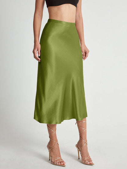 Falda Midi de Talle Alto con Corte Evasé para Mujer | Ideal para Uso Diario o Eventos Planificados