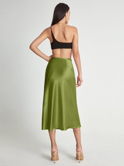 Falda Midi de Talle Alto con Corte Evasé para Mujer | Ideal para Uso Diario y Ocasiones Formales