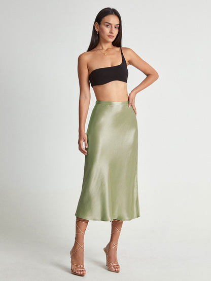 Falda Midi de Talle Alto con Corte Evasé para Mujer | Ideal para Uso Diario o Eventos Planificados