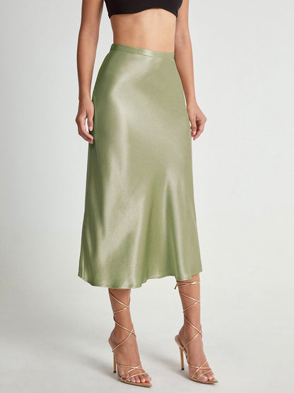 Falda Midi de Talle Alto con Corte Evasé para Mujer | Ideal para Uso Diario o Eventos Planificados