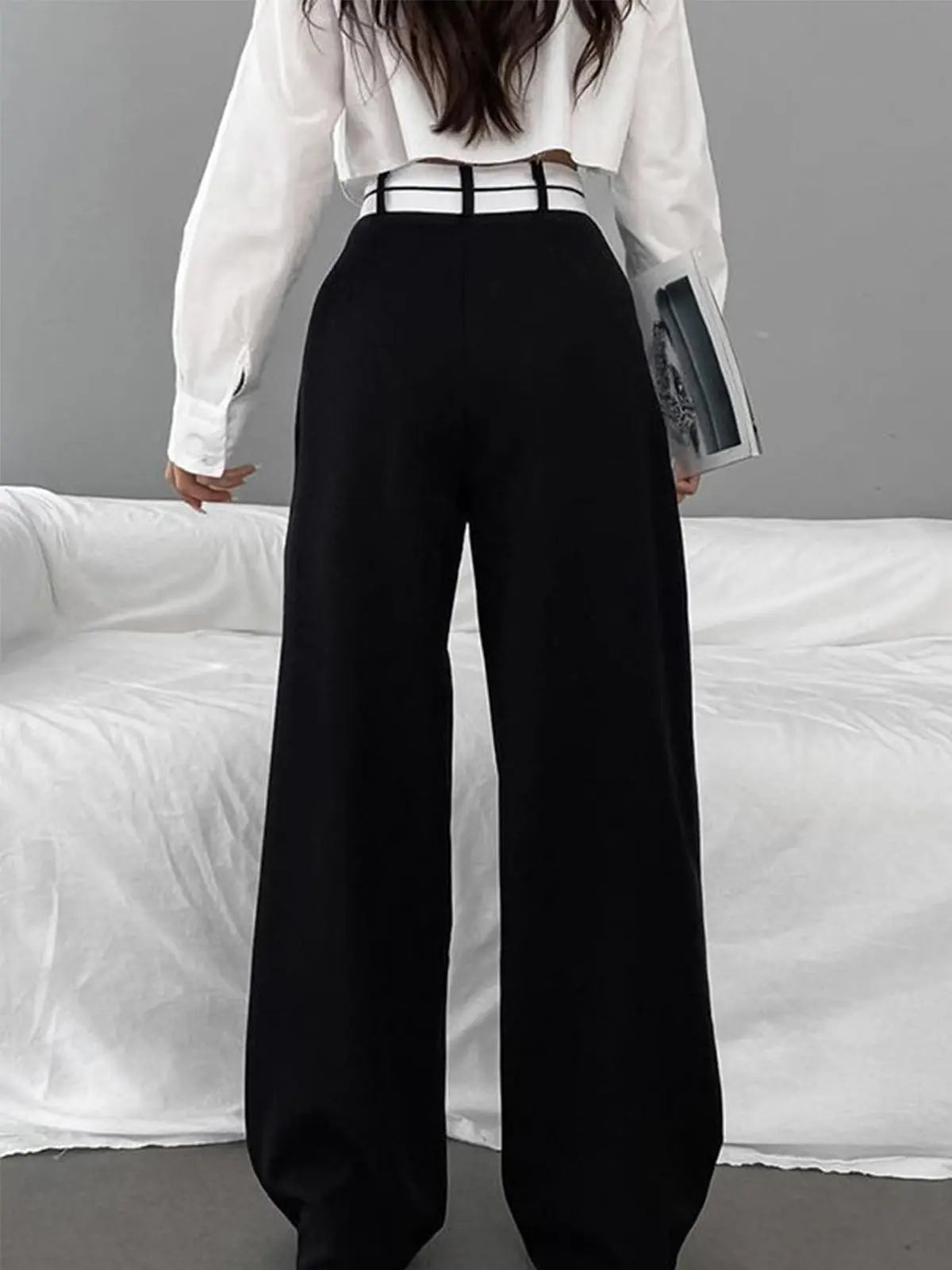 Pantalón Recto Con Ajuste Regular Para Mujer | Ideal Para Uso Diario